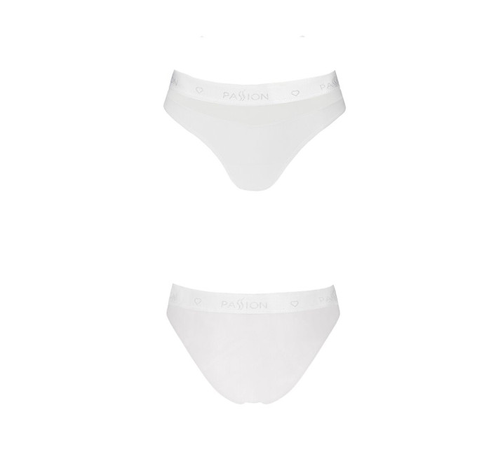Трусики з прозорою вставкою Passion PS006 PANTIES M, white