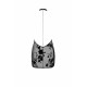 Платье Noir Handmade F313 Mythos, S, black, прозрачное, мини, открытая спина, декор из стразов