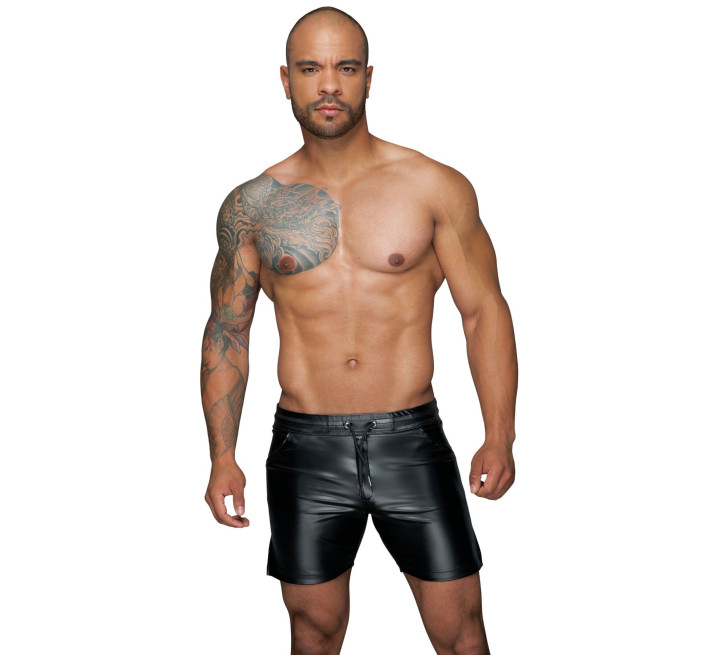 Чоловічі шорти з мокрим ефектом Noir Handmade H061 Powerwetlook shorts, XL