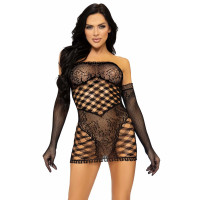 Платье Leg Avenue 2 PC Tube dress and gloves Black One size Платье Leg Avenue 2 PC Tube dress and gloves Black One size
