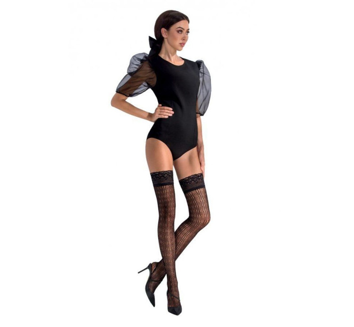 Чулки Passion ST017 Черные 1/2