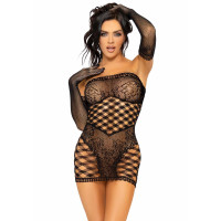 Платье Leg Avenue 2 PC Tube dress and gloves Black One size Платье Leg Avenue 2 PC Tube dress and gloves Black One size