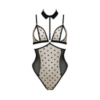 Боди с открытой грудью Passion DOMINICA BODY beige XXL/XXXL