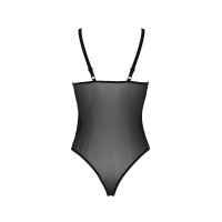 Боди Passion KERRIA BODY black, XXL/XXXL, с высокими вырезами и верхом балконет