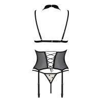 Корсет з відкритими грудьми Passion DOMINICA CORSET beige XXL/XXXL