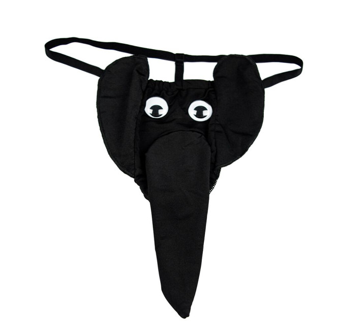 Мужские эротические трусы "Слоник" Black