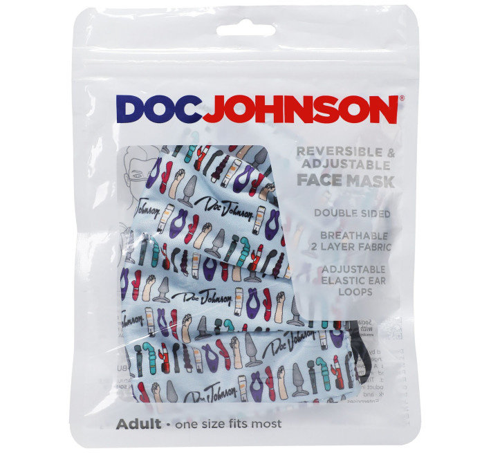 Двостороння маска Doc Johnson DJ Reversible and Adjustable face mask