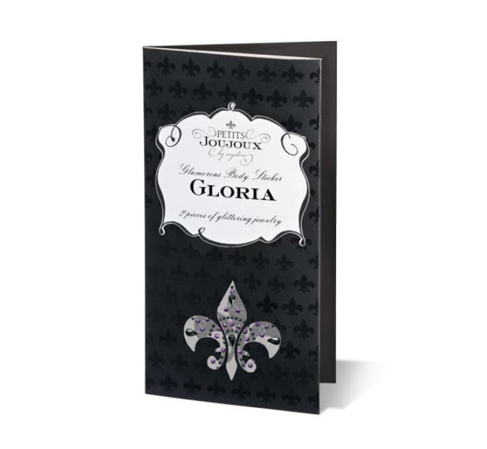 Пэстис из кристаллов Petits Joujoux Gloria set of 2 Черные/Розовые
