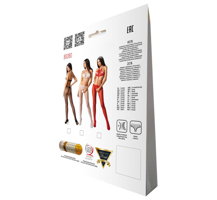 Открытый бодистокинг Passion BS080 red