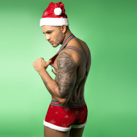 Новогодний мужской эротический костюм JSY 9133 One Size Новогодний мужской эротический костюм JSY 9133 One Size