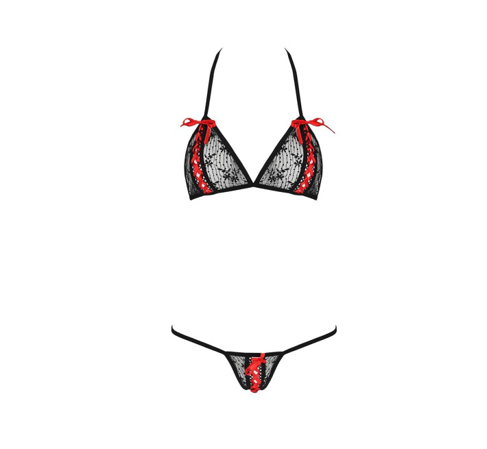 Комплект белья Passion MELISSA BIKINI black L/XL