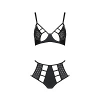 Комплект белья Passion TASMINA SET black XXL/XXXL