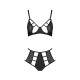 Комплект білизни Passion TASMINA SET black XXL/XXXL