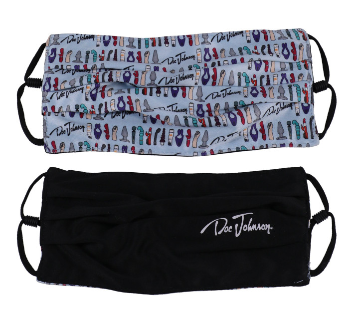 Двостороння маска Doc Johnson DJ Reversible and Adjustable face mask