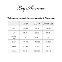 Сорочка беби-долл Leg Avenue Rose Lace Flair Chemise Black, Queen Size