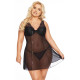 Пеньюар SoftLine Berta Чорний 2XL
