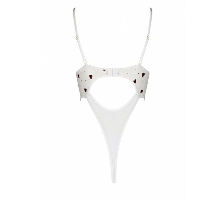Эротический боди с рисунком Passion LOVELIA BODY white L/XL