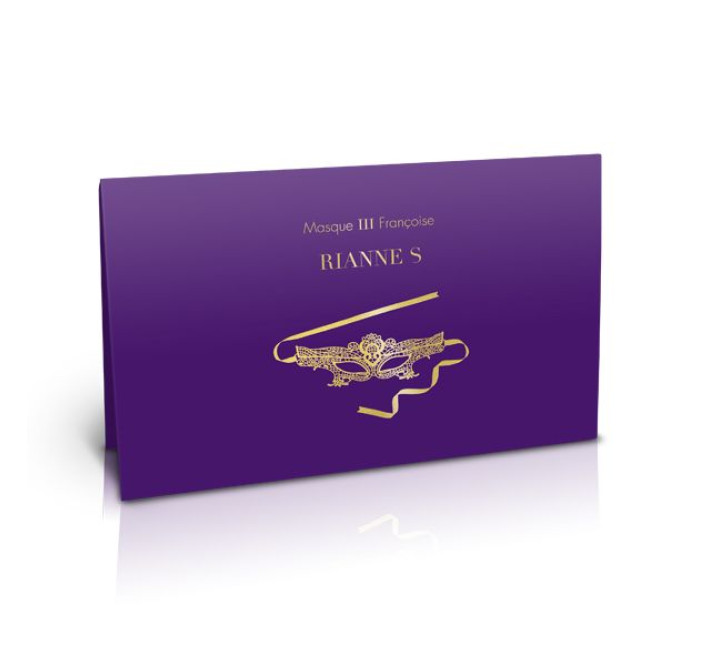 Ажурна маска на обличчя RIANNE S - Masque III зі стрічками-зав'язками