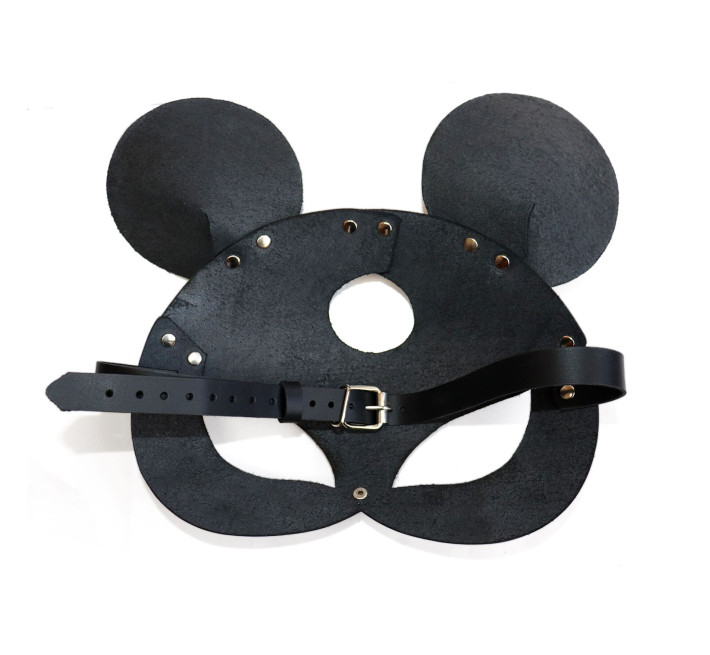 Шкіряна маска мишки Art of Sex - Mouse Mask, колір Чорний