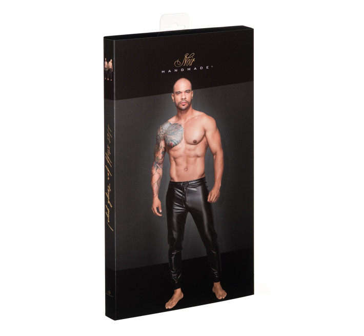 Чоловічі трегінси Noir Handmade H063 Powerwetlook treggings, M, мокрий ефект