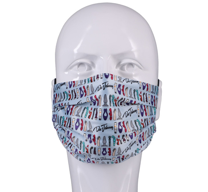 Двостороння маска Doc Johnson DJ Reversible and Adjustable face mask