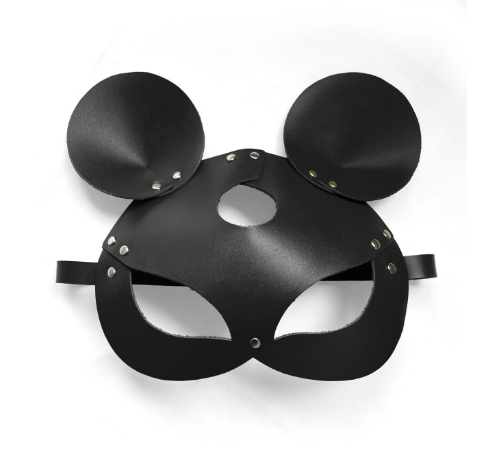 Шкіряна маска мишки Art of Sex - Mouse Mask, колір Чорний