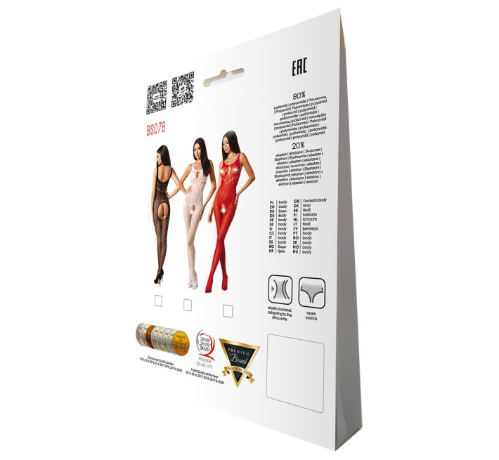 Бодистокинг с доступом к интимным местам Passion BS078 white