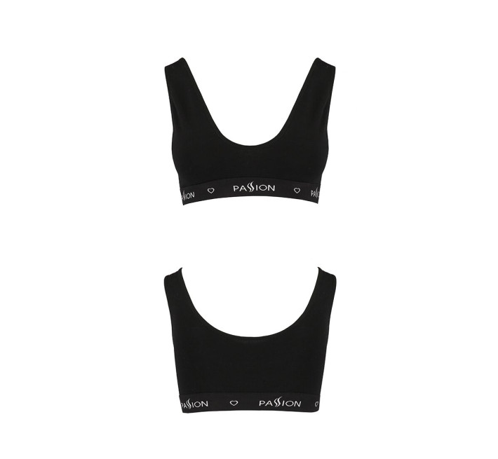 Спортивний топ з широкою резинкою Passion PS004 TOP XL, black