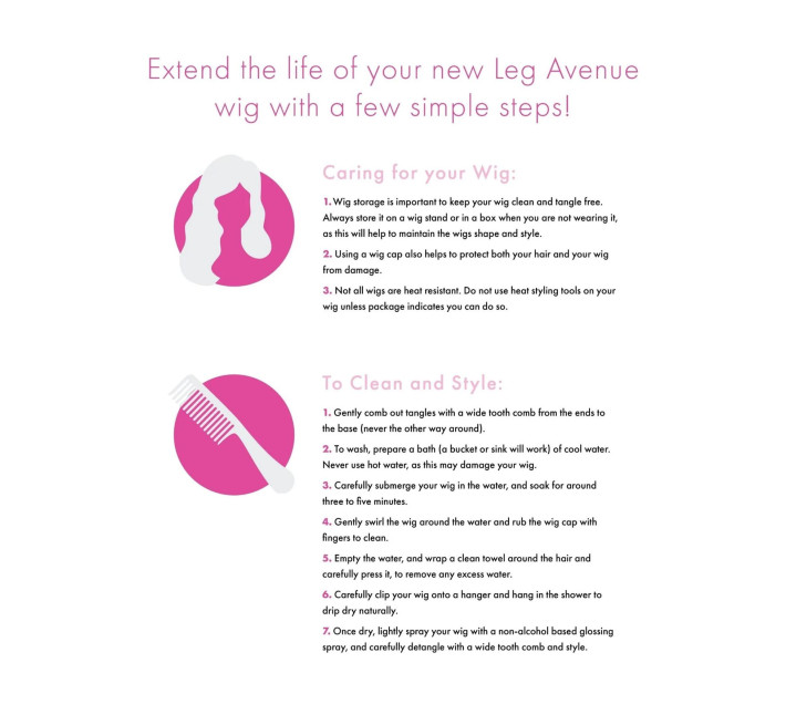 Довга блакитна перука Leg Avenue Long straight bang wig Blue, гладенька, 61 см