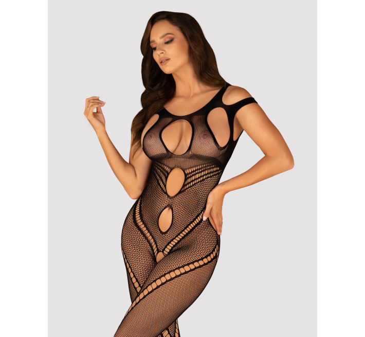Бодістокінг Obsessive Bodystocking G322 фантасмагорично-силуетний крій black S/M/L