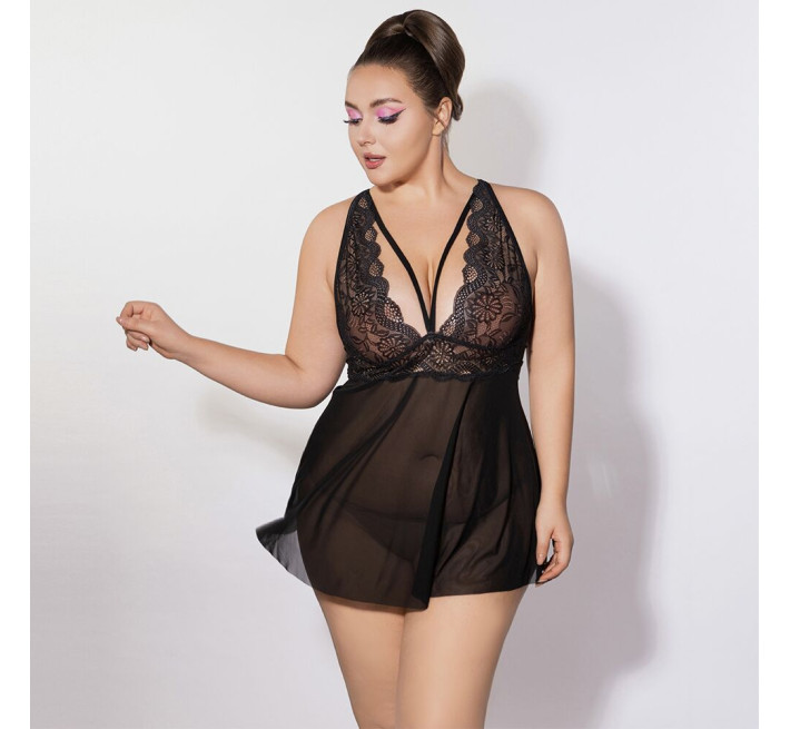 Платье JSY P61151 Black Plus Size
