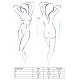 Боді Passion DARYL BODY XXL/XXXL Чорне