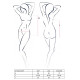 Боді Passion OTAVIA BODY XXL/XXXL Чорне