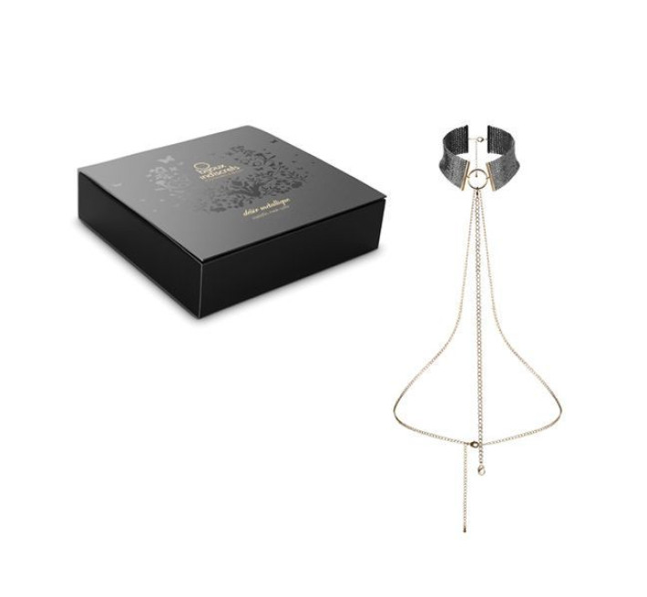 Прикраса Bijoux Indiscrets Desir Metallique Collar Чорні