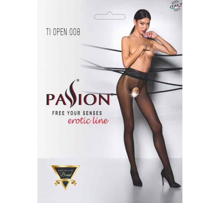 Эротические колготки Passion TIOPEN 008 black 3/4 (30 den)