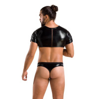 Комплект чоловічої білизни під латекс Passion 057 Set Peter black S/M Комплект чоловічої білизни під латекс Passion 057 Set Peter black S/M
