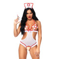 Костюм медсестры Leg Avenue Naughty Nurse one size, боди и шапочка