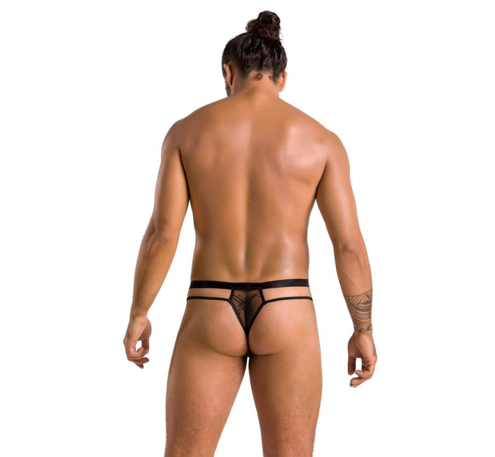 Чоловічі прозорі стринги Passion 029 Thong Collin Black S/M
