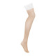 Чулки Obsessive Heavenlly stockings белые XL/2XL