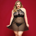 Платье JSY P91157 Черное Plus Size