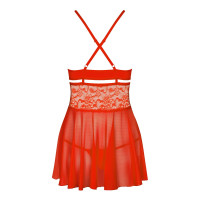 Бебі-дол Obsessive 838-BAB-3 babydoll & thong red S/M