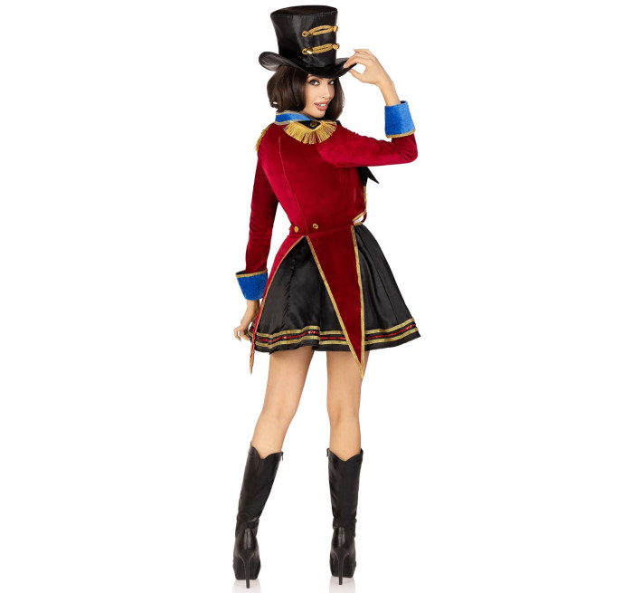 Костюм циркачки Leg Avenue Ringmaster Costume M, сукня, капелюх
