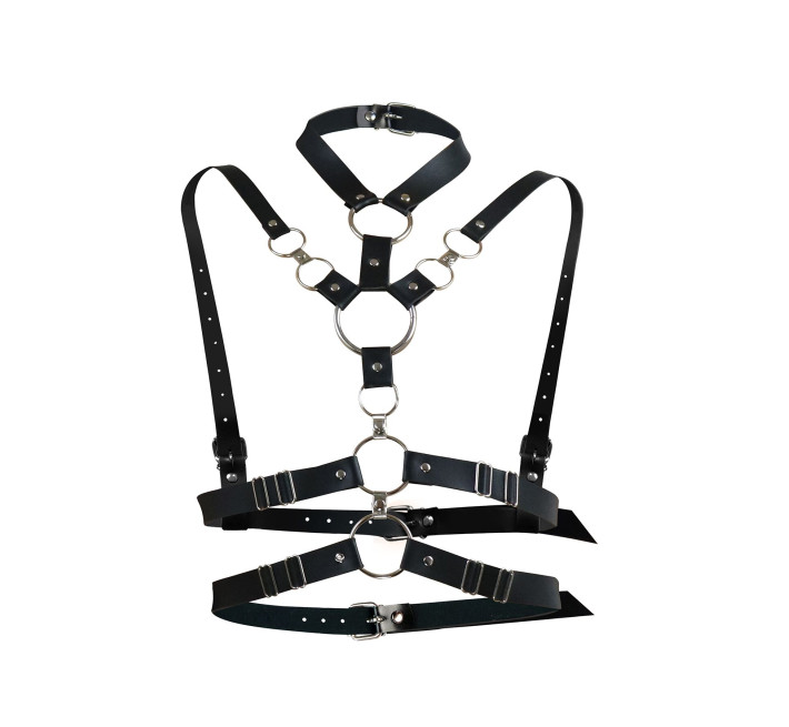 Сексуальна портупея жіноча Art of Sex - Roxi, розмір XS-2XL, колір чорний