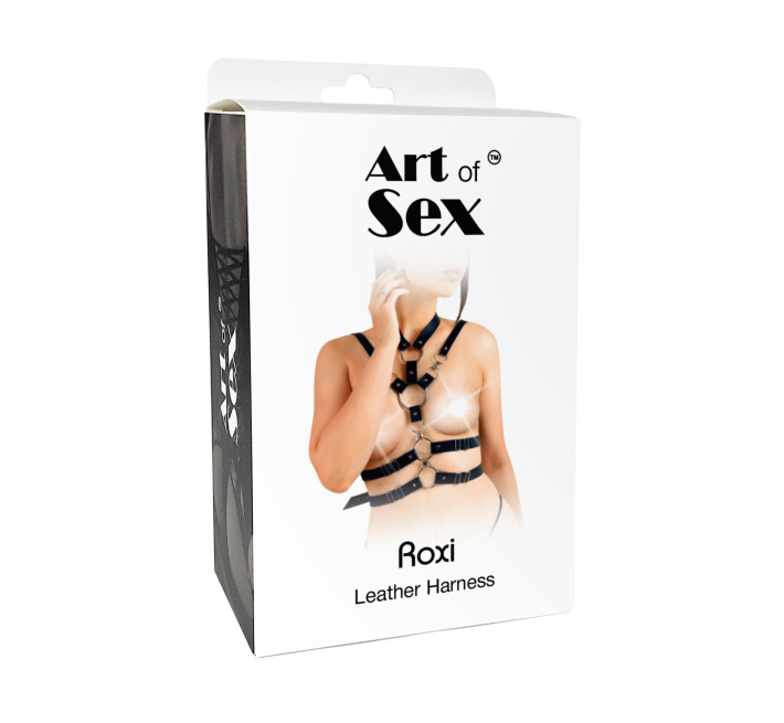 Сексуальна портупея жіноча Art of Sex - Roxi, розмір XS-2XL, колір чорний