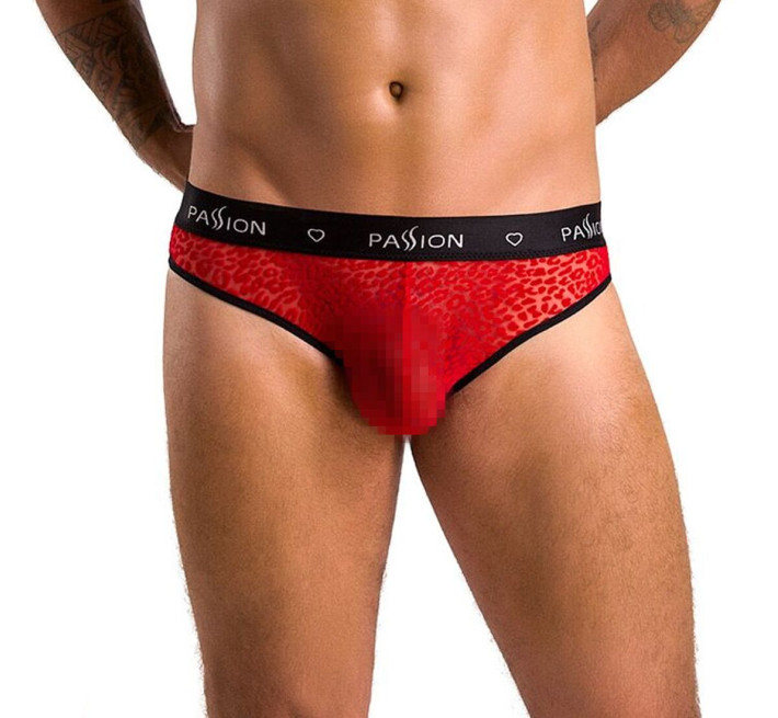 Чоловічі напівпрозорі труси Passion 031 Slip Mike Red L/XL