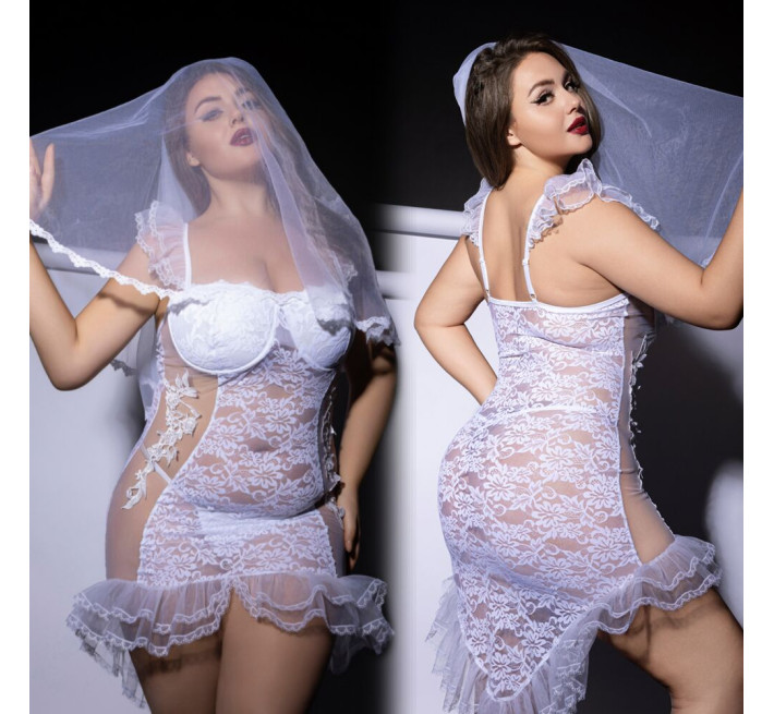 Эротический костюм невесты JSY P61129 Plus Size