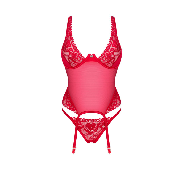 Obsessive Lacelove corset красный XL/2XL