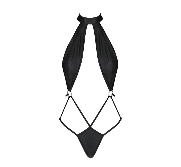 Боди-халтер из экокожи Passion JANNIES BODY black S/M