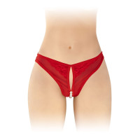 Трусики з перлинами і доступом Fashion Secret Sophie Red S/L