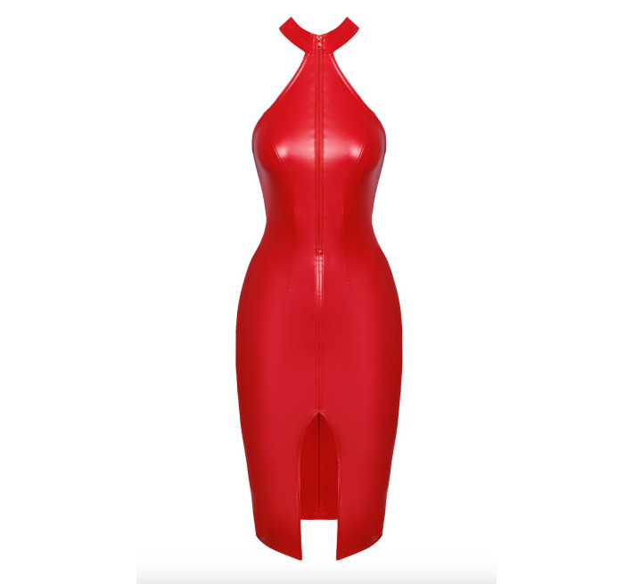 Сукня Noir Handmade F354 Red powerwetlook dress - 3XL